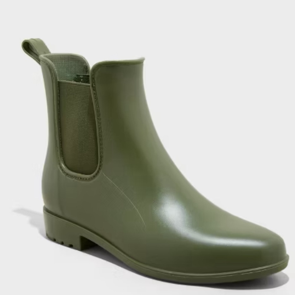 Green Women's Ankle Rain Boots